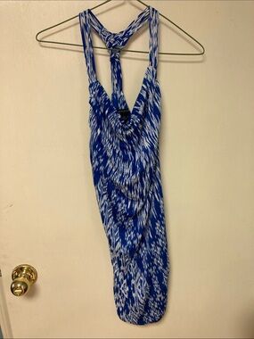 Banana Republic Blue and White Patterned Top
